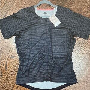 Pearl Izumi Black Striped Short-Sleeve Cycling Jersey